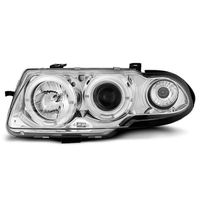 Paire de feux phares Opel Astra F 94-97 angel eyes chrome (P03)