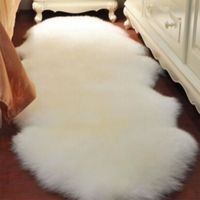 HICOLLIE Tapis - Fausse fourrure laine doux - 60 x 90 cm