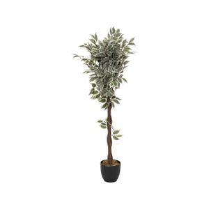FLEUR ARTIFICIELLE Atmosphera - Plante artificielle Ficus en pot H 12