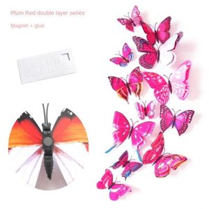Papillon 3D' Magnet carré