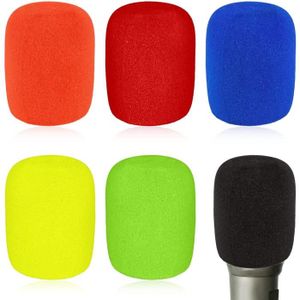MICRO POUR INSTRUMENT 6 Pièces Microphone Pare-Brise Écran Pop Coloré Gr