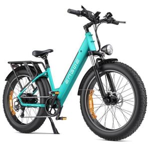 VÉLO ASSISTANCE ÉLEC velo femme electrique vtc ENGWE E26 ST 26 pouces fat bike de ville Moteur 250W Autonomie 140km double suspension 48V16AH bleu