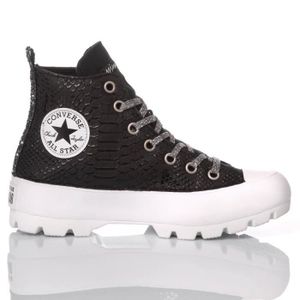 converse cuir noir pas cher