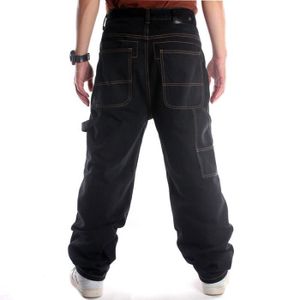 JEANS Jeans Baggy Noir pour hommes pantalon de Skateboar