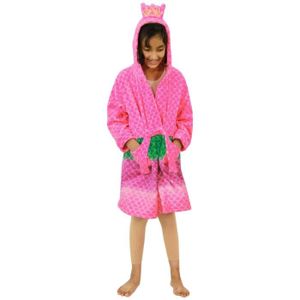 Robe de chambre enfant polaire à capuche Anouchka parme