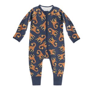 Pyjama 1 pièce pour bébé, de 3 mois à 18 mois, 100% coton Oxford bleu