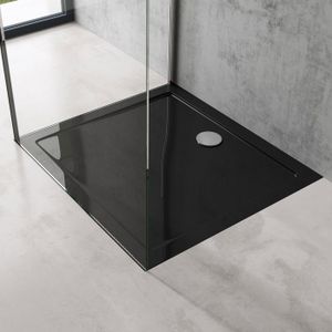 Bac De Douche Antidérapant MIRA Flight Safe 1600x700 Mm - Résine Pierre, 10 Ans Garantie