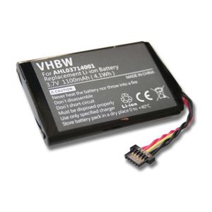 BATTERIE GPS vhbw batterie remplace TomTom P11P11-43-S01 pour système de navigation GPS (1100mAh, 3,7V, Li-Ion)