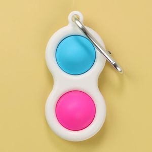 HAND SPINNER - ANTI-STRESS JOUET ANTI-STRESS, Bubble Keychain-2--Jouets sensoriels Squishy pour enfants, autisme et anxiété, Tube rétractable, jouets pour adul