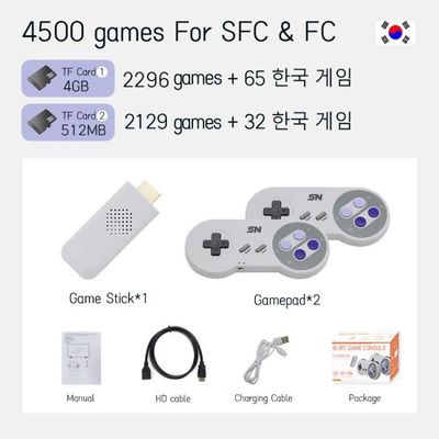 4500 Jeux Avec KR-Mini Everdrive 16 Bits, Console De Jeu Vidéo.