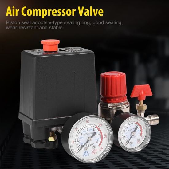 Pressostat 230V pour compresseurs 10A 3-12 bars Compresseurs à air  Installation d'eau domestique - 50620 - Cdiscount Jardin
