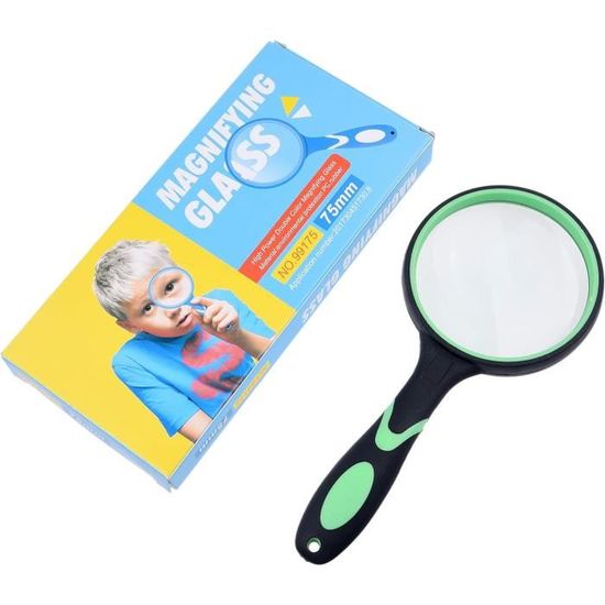 Feosky Loupe De Lecture Portable, 10X 30X Loupe 75mm Objectif