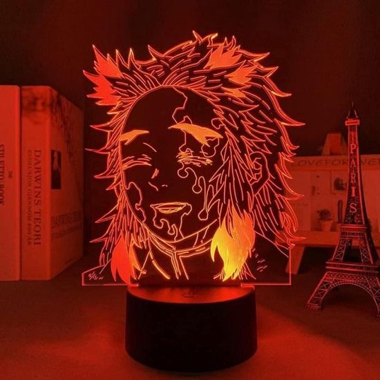 Kimetsu No Yaiba Veilleuse LED Anime Démon Slayer Lampe