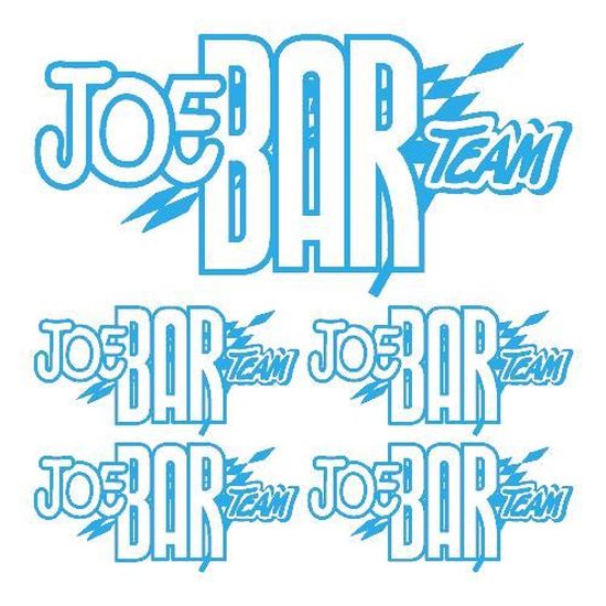 sticker N°9  autocollant JOE BAR TEAM taille total 8,5 par 7 cm 