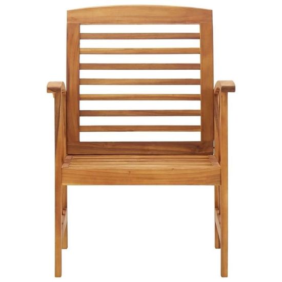 MMF® Lot de 2 Chaises de jardin Fauteuil de Jardin - Chaise de Repose Chaise d'extérieur Bois d'acacia massif #299965