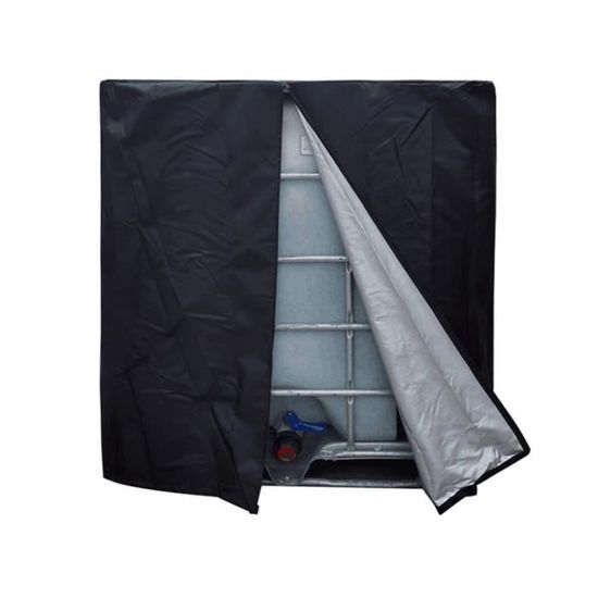 Housse Thermique Pour Cuve IBC 1000L | Protection Gel Et UV | Tissu Oxford 420D Avec Aluminium | Taille 120x100x116 Cm