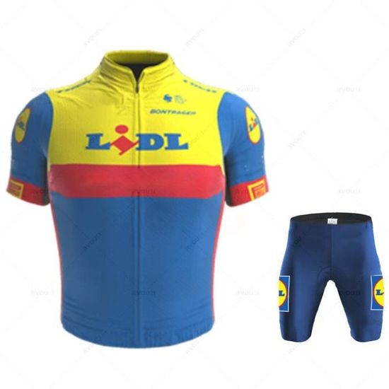 Maillot Cyclisme Homme Manches Courtes - Multicouleur, Ajusté Race, Dos 3 Poches - NEUF