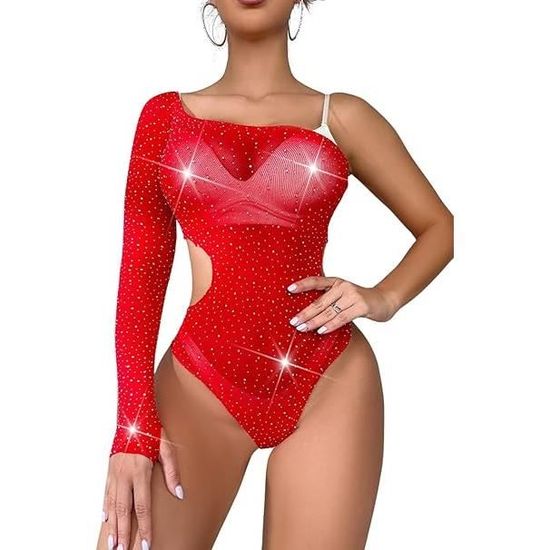 Body Résille Sexy ROSVAJFY - Lingerie Transparente Pour Soirée