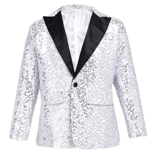 Boléro Paillettes Fille - Veste Courte à Manches Longues, Brillante, Pour Mariage, Fête, Danse - Taille 5-6 Ans à 13-14 Ans