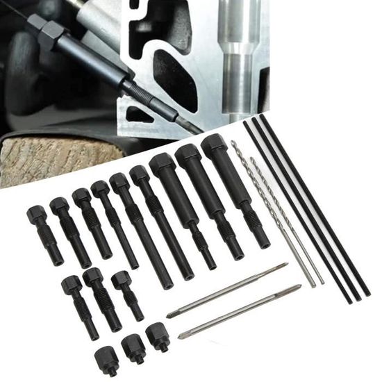 Kit De Retrait Bougie De Préchauffage M8 M10 - Extracteur Noyau Valve Et Électrodes - Outil Professionnel