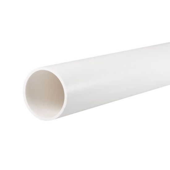 Sourcing Map Tube Rond Rigide En PVC De 101,6 Mm X 110 Mm X 500 Mm - Gris Clair - Résistant Aux Impacts Pour Tuyaux D'eau, Travaux Manuels, Décoration, Manchon De Câble