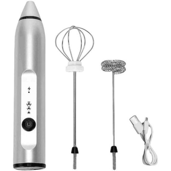 Bacxzomx Mousseurs à Lait à Main Électrique, Mousseur à Lait USB