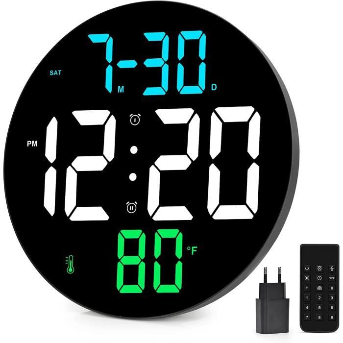 Horloge Murale Numérique Avec D'énormes Chiffres Clairs De 4 Pouces, Prise En Charge Du Format D Militairestandard Gradation Automatique Dst Horloge Murale Silencieuse 81577248 Horloge Murale Numérique Avec D'énormes Chiffres Clairs De 4 Pouces, Prise En Charge Du Format D Militairestandard Gradation Automatique Dst Horloge Murale Silencieuse 81577248