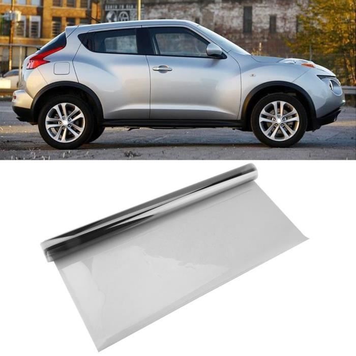 Film de verre teinté pour vitres de voiture anti-usure 50 * 100cm Film de protection solaire isolant thermique (50%)