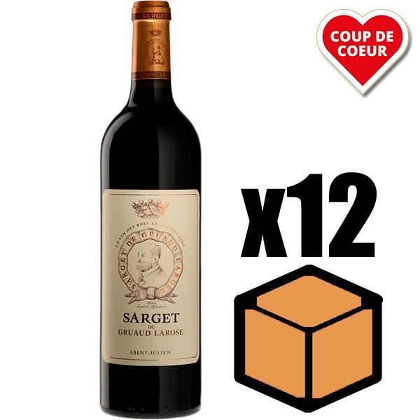 X12 Sarget de Gruaud-Larose 2016 75 cl AOC Saint-Julien 2ème Vin Vin Rouge
