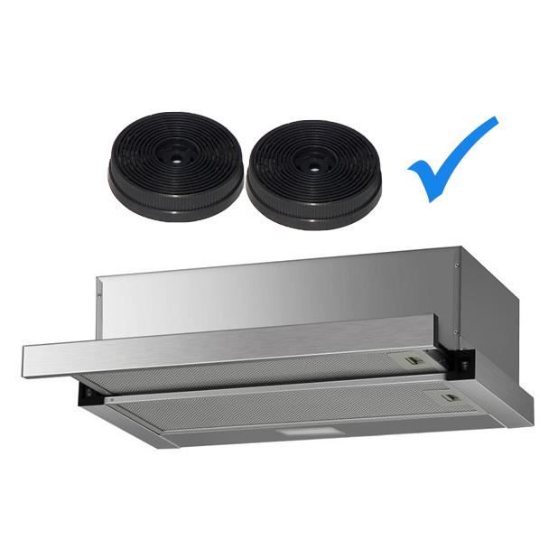 Kit de recirculation PKM FS1-60BSPY hotte aspirante extensible inox 60cm