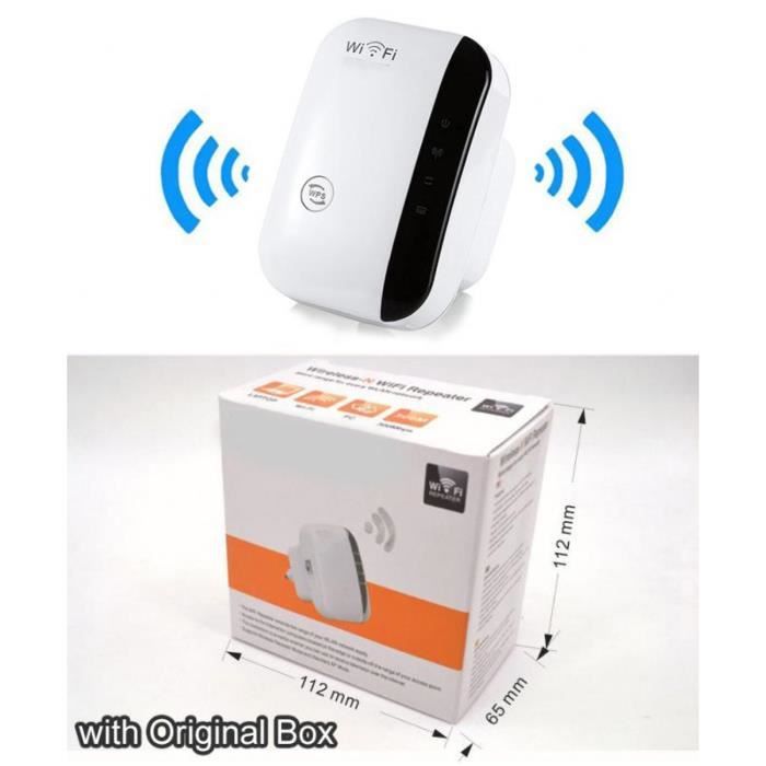 Amplificateur WiFi sans fil 300Mbps Répéteur Wifi 802.11N / B / G Amplificateur Wi-Fi Blanc