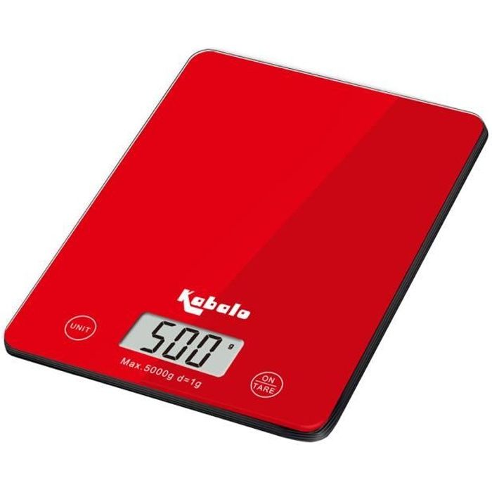Kabalo 5 kg Rouge Numérique LCD électronique Cuisine Cuisson Préparer Préparation de la nourriture Balances