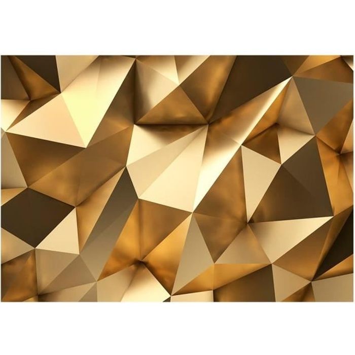 Papier peint intissé Salon, Chambre à coucher - Le dôme doré - 300cm X 210cm, Manuel + colle