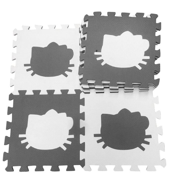Tapis d'éveil,Tapis de jeu Marjinaa 10-20 pièces gris blanc bébé EVA mousse puzzle-tapis de sol d'exercice - Type huibaiKT-10PCS