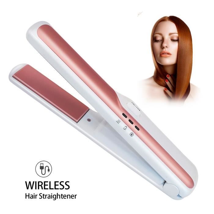 Fer à lisser sans fil plat fer à lisser Rechargeable fer à friser bigoudi sertisseur professionnel fer à friser