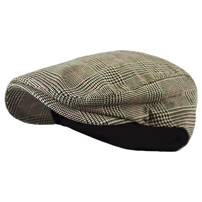 Casquette,Béret pour hommes et femmes,chapeau Vintage à carreaux lierre,casquette plate unisexe,chapeau de soleil - Type S