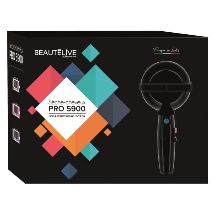 Beautélive Sèche-cheveux 2200W PRO 5900 Noir