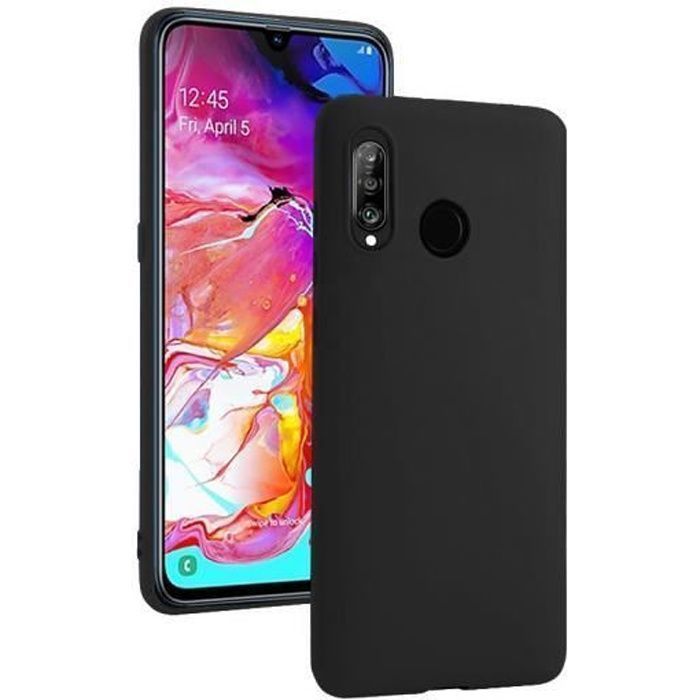 Coque pour Samsung A40 softy touch noire