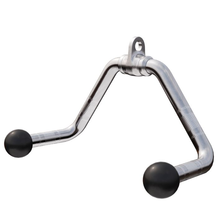Barre de traction rectangulaire avec poignées boules caoutchouc Y-35