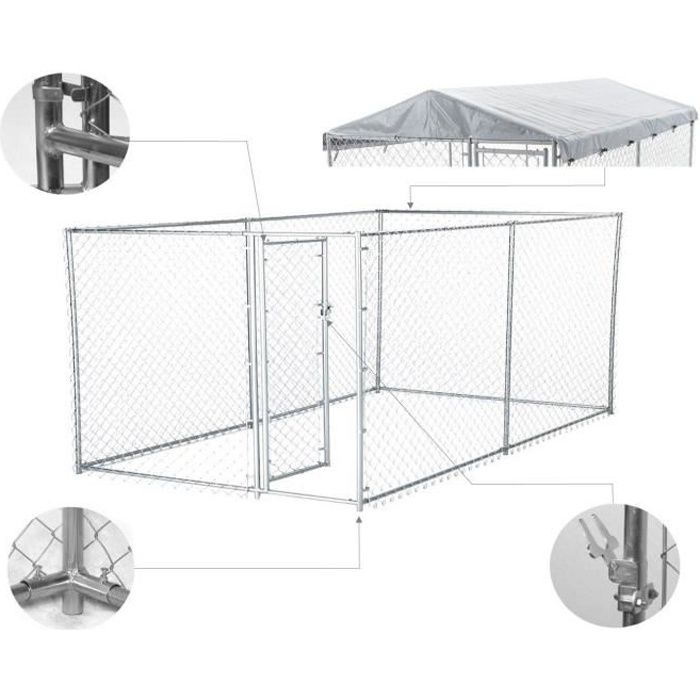 CHENIL POUR CHIEN HOME GUARD 9.2 M²