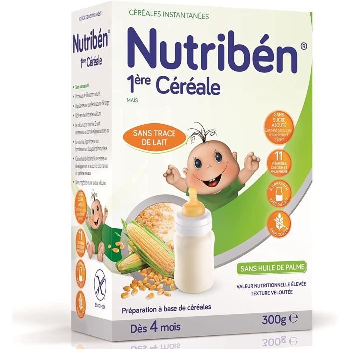 Bouillie Bebe - Limics24 - Bébé Instantanée 1Ère Céréale Élaborée Sans Lait Dès 4 Mois Gluten