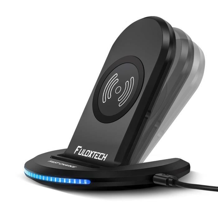 Qi Chargeur Sans Fil Rapide Chargeur à Induction Quick Chargeur pour iPhone X/ 8 Plus/ 8, Samsung Galaxy S8 Plus/ S8/S7 Edge/S7
