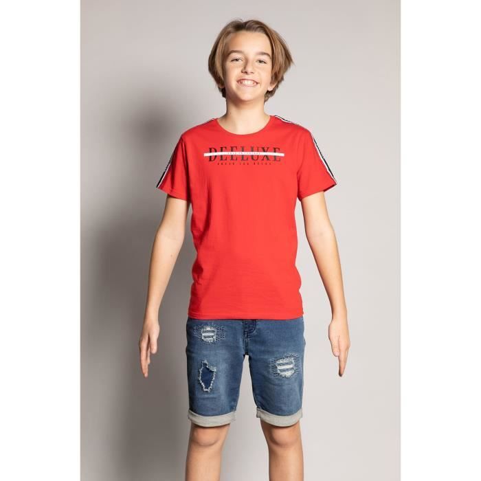 DEELUXE T-shirt logoté avec motif au dos RALF Red