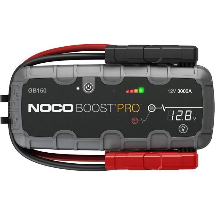 NOCO Boost Pro GB150, 12V 3000A UltraSafe Booster de Batterie au Lithium, Démarreur de saut de Voiture et Câbles de Démarrage et Cha