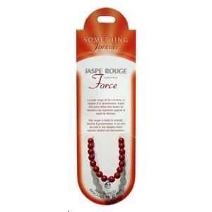 Bracelet perles Jaspe rouge (pierre de la force)