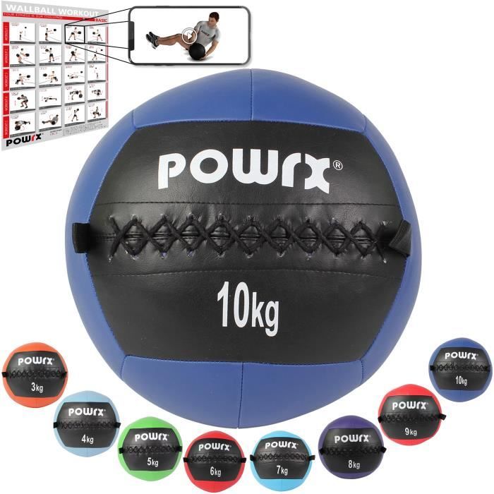 Wall Ball de 2-10 kg couleurs différentes Poids: 10 kg (bleu foncé)