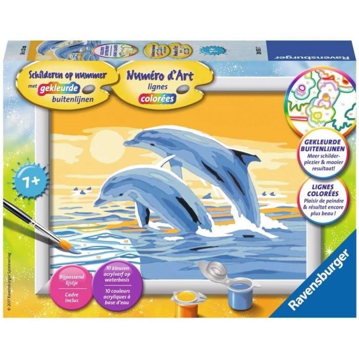 Ravensburger Numéro d´Art® Dauphins joueurs