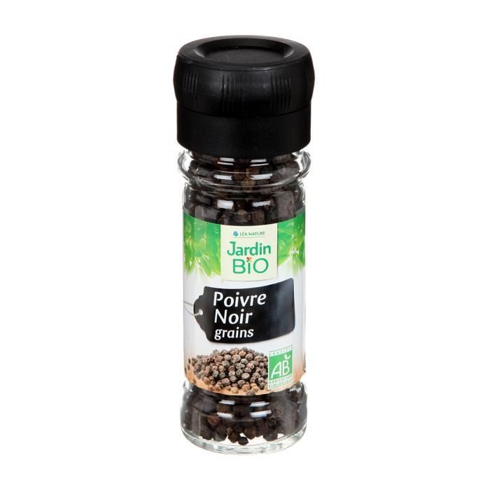 JARDIN BIO Poivre noir en grains bio - 45 g
