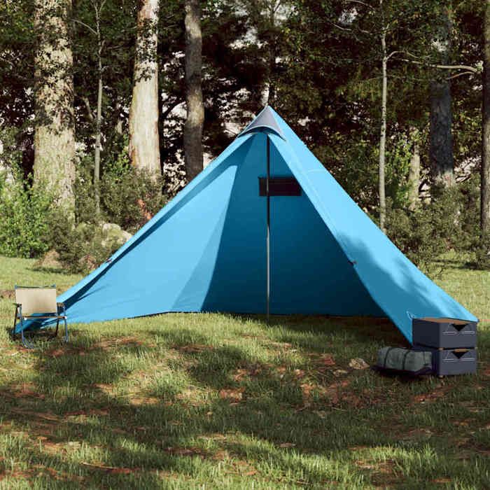 vidaXL Tente familiale tipi 7 personnes bleu imperméable tente abri de camping abri de jardin tente de camping abri 94711