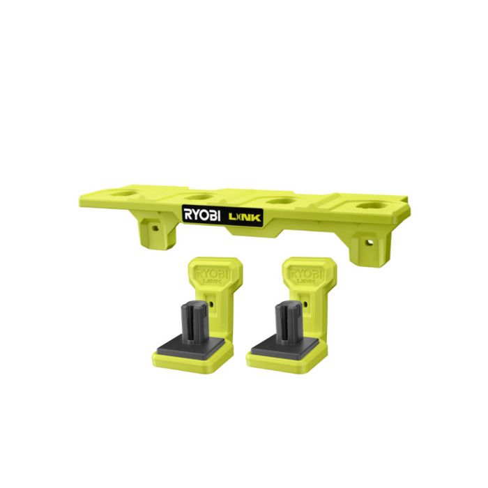 Pack RYOBI Système LINK Étagère pour batteries 18V - 2 supports pour outils électroportatifs Pack RYOBI Système LINK Étagère pour batteries 18V - 2 supports pour outils électroportatifs